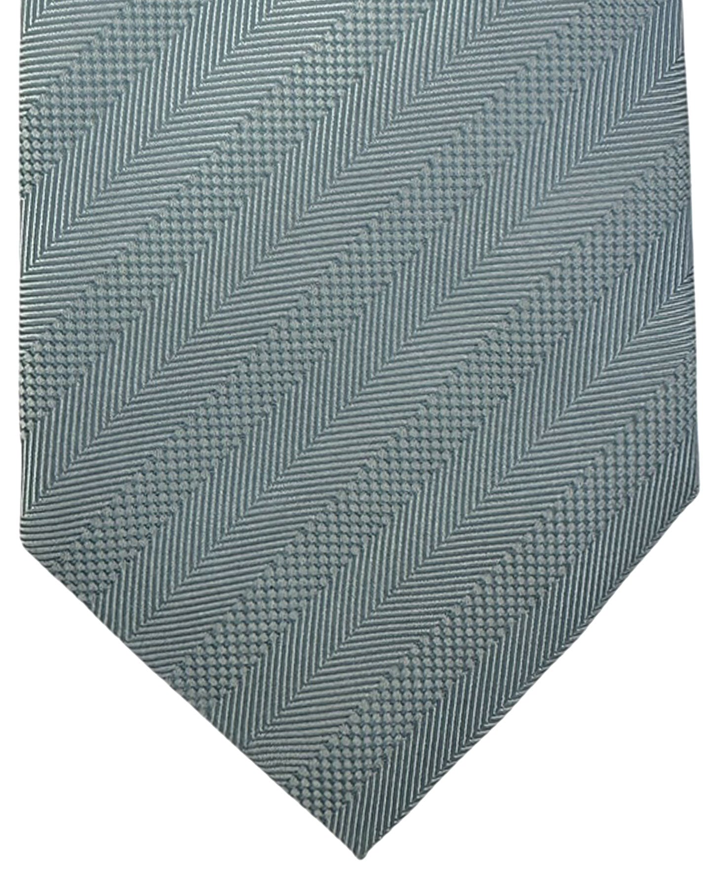 Valextra Silk Tie Sky Blue Stripes Design - Luxury Wide Necktie