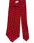 Valextra Silk Tie Red Tie With Blue And White Bottle Design - Wide Necktie