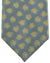 Valextra Silk Tie Light Blue Chartreuse Scallop Pattern - Wide Necktie