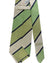 Valextra Tie Lime Green Navy Stripes Design - Wide Necktie