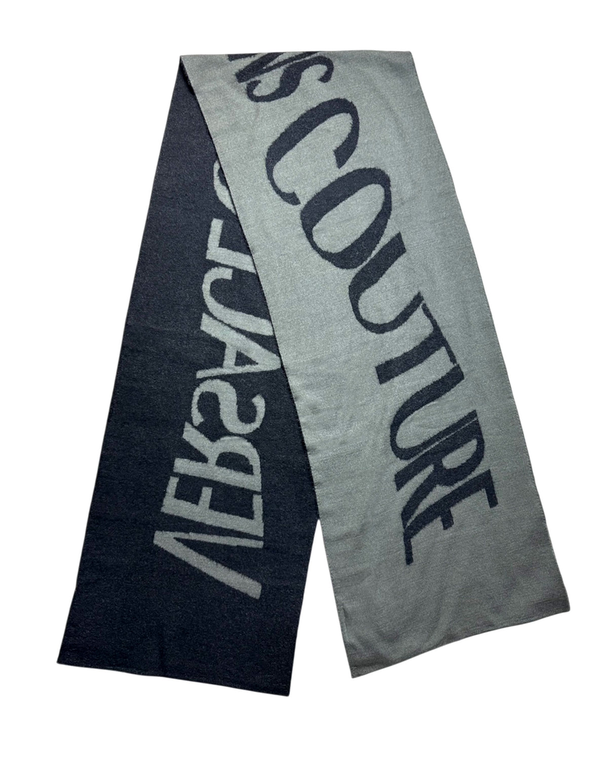 Versace Scarf Gray Logo -  Versace Jeans Couture