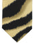 Versace Silk Tie Black Taupe Tiger Stripes