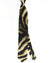 Versace Silk Tie Black Taupe Tiger Stripes