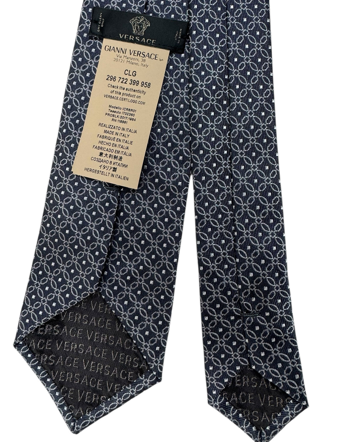 Versace Tie Gray Design - SALE
