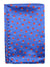 Vitaliano Pancaldi Pocket Square Royal Blue Red Floral