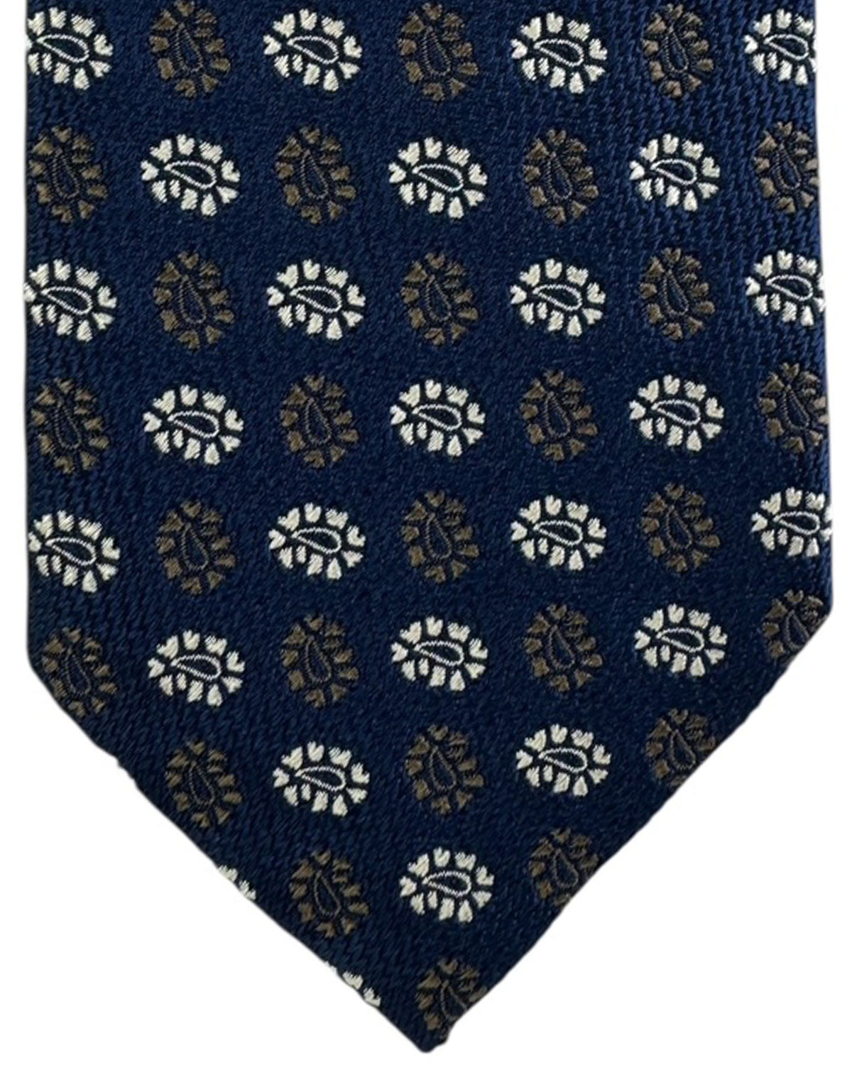 Ermenegildo Zegna Tie Midnight Blue Paisley - Zegna Trecapi