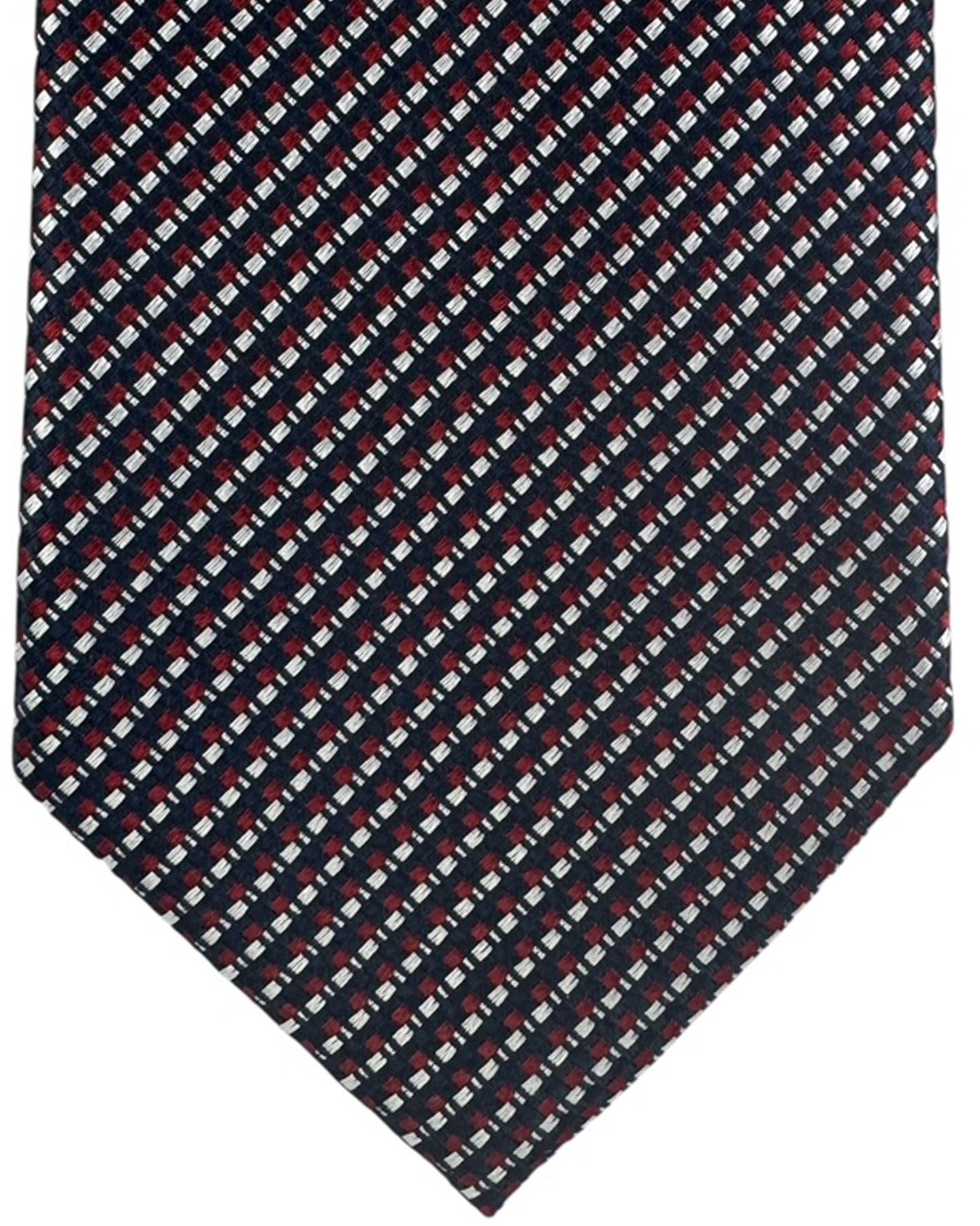 Ermenegildo Zegna Tie Red And Navy Check