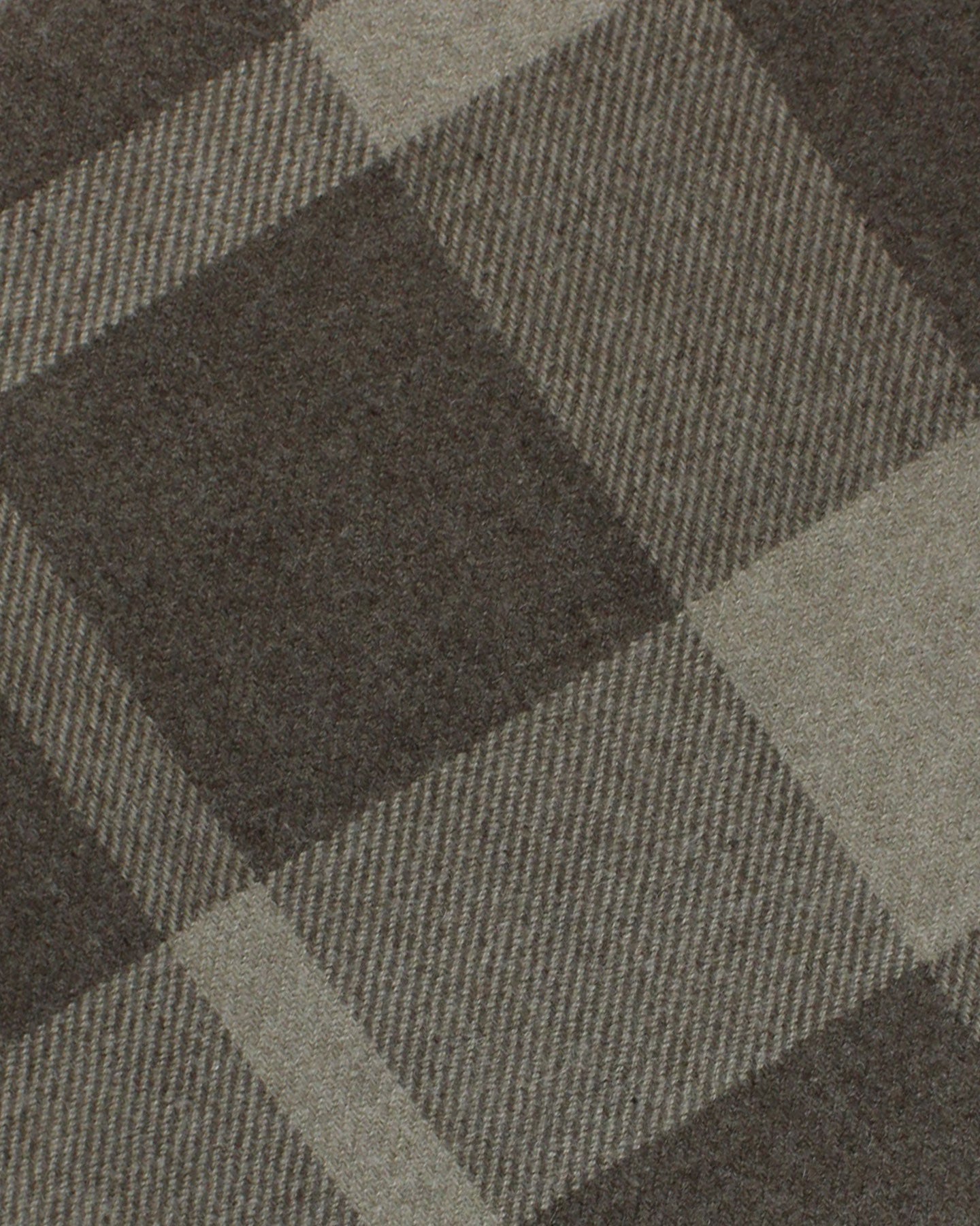 Ermenegildo Zegna Cashmere Wool Throw Blanket Gray Ceylon Green Plaid Design