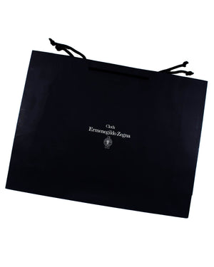 Ermenegildo Zegna Throw Blanket Gray Royal Blue Plaid - Wool Alpaca Cashmere