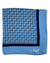 Ermenegildo Zegna Pocket Square Blue Chain Design