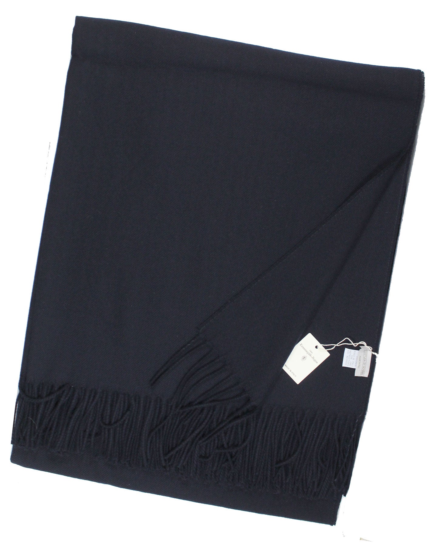 Tessitura Di Novara Cashmere Throw Blanket Dark Blue - Zegna Fabrics SALE