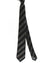 Ermenegildo Zegna Tie Dark Blue Brown Stripes Narrow Cut