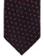 Ermenegildo Zegna Silk Tie Black Brown Silver Medallions Micro Dots - Hand Made in Italy