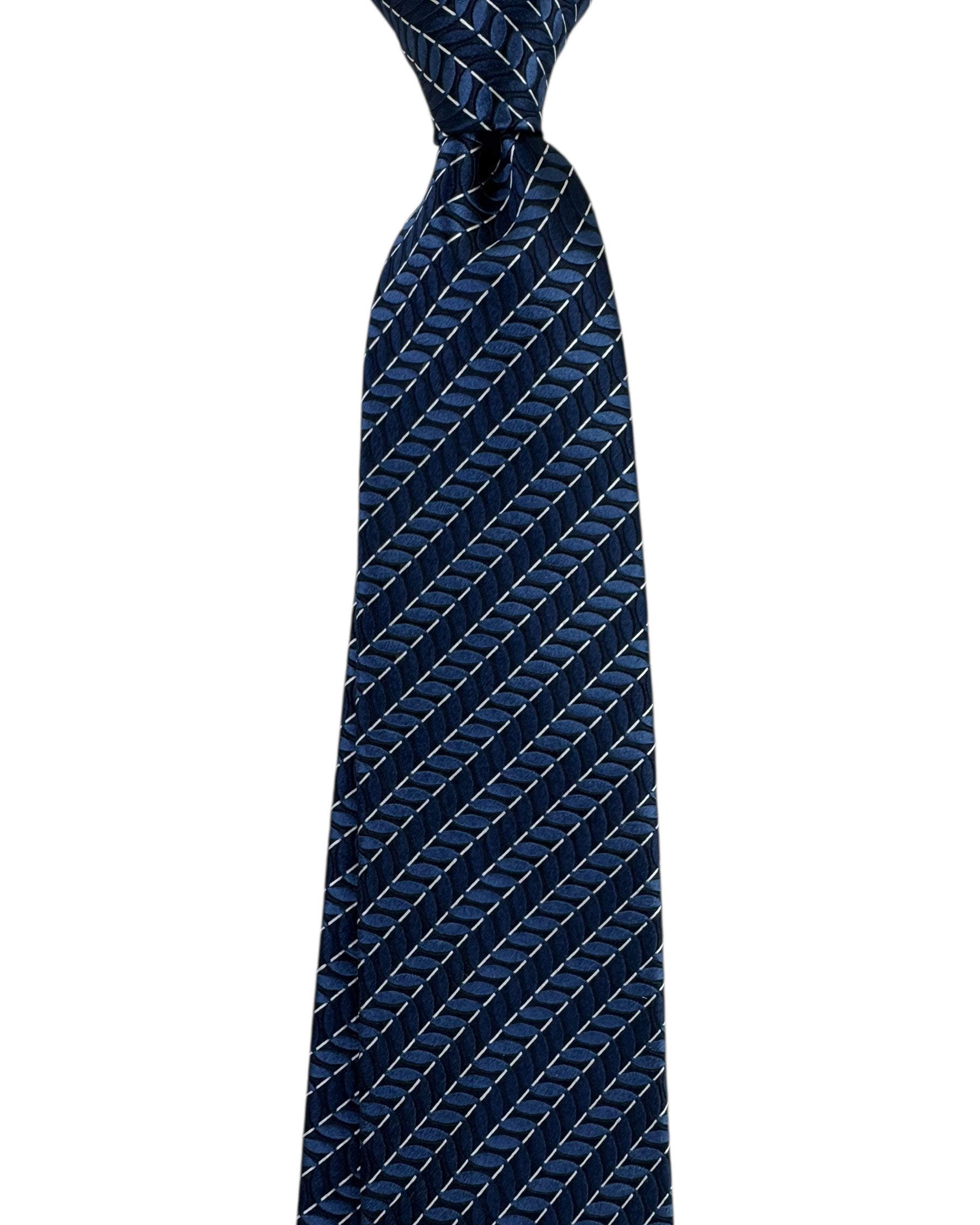 Ermenegildo Zegna Tie Midnight Blue - Narrow Cut