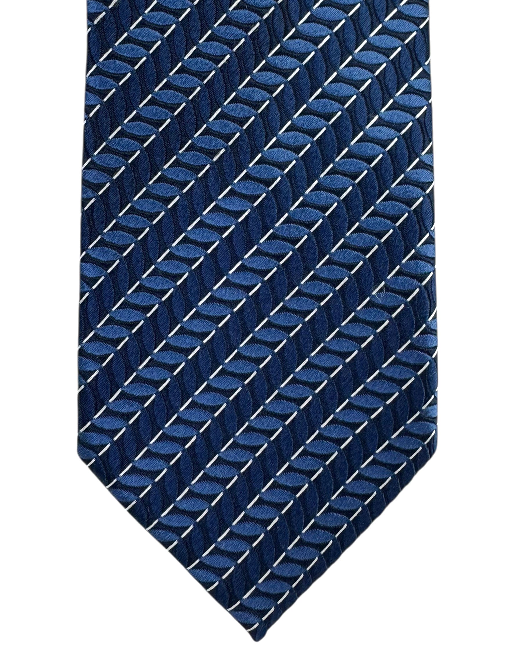 Ermenegildo Zegna Tie Midnight Blue - Narrow Cut