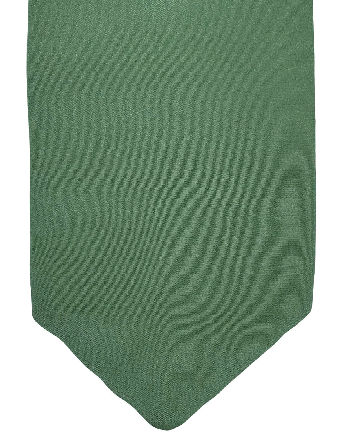 Ermenegildo Zegna Couture Tie Mint Green Solid - 2 Sided