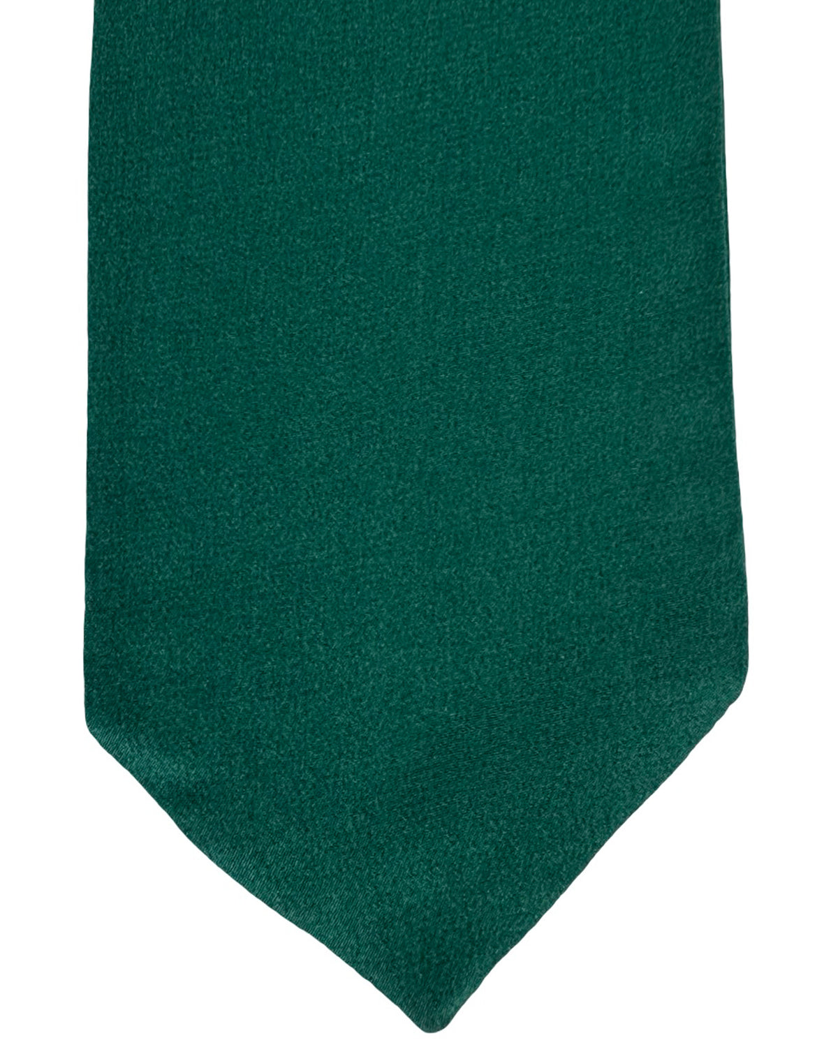 Zegna Tie Dark Green Solid - XXX Couture - 2 Sided