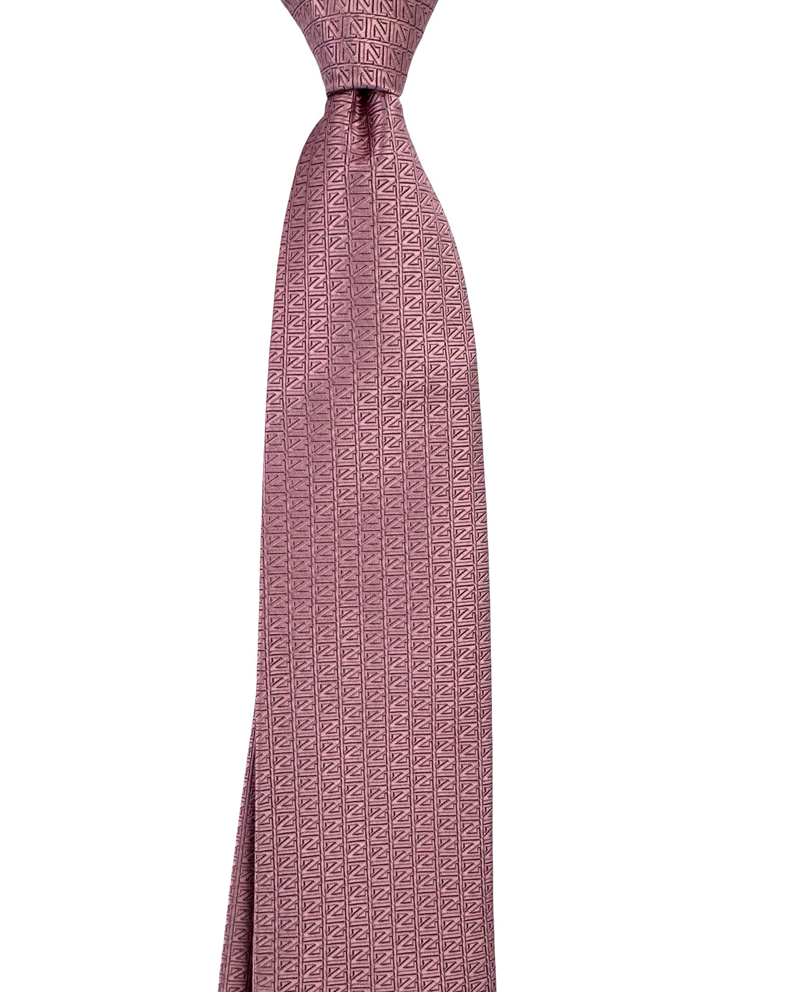 Ermenegildo Zegna Tie Dust Pink Z-Logo