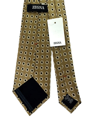 Ermenegildo Zegna Tie Olive Geometric