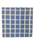 Zilli Cotton Pocket Square Royal Blue White Check - FINAL SALE