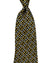 Zilli Necktie Gray Black Orange-Gold - Luxury Wide Tie