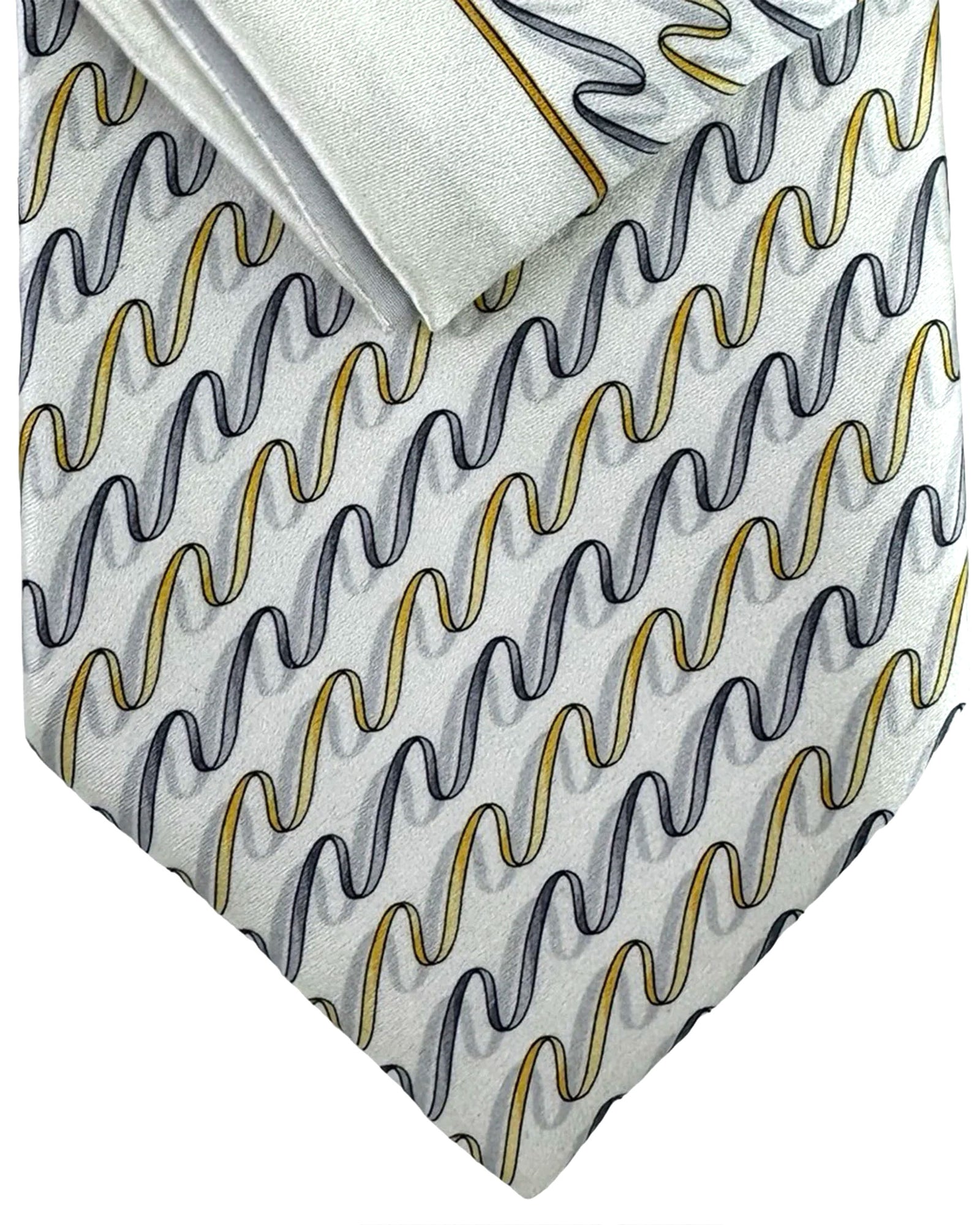 Genuine Zilli tie and matching pocket square set