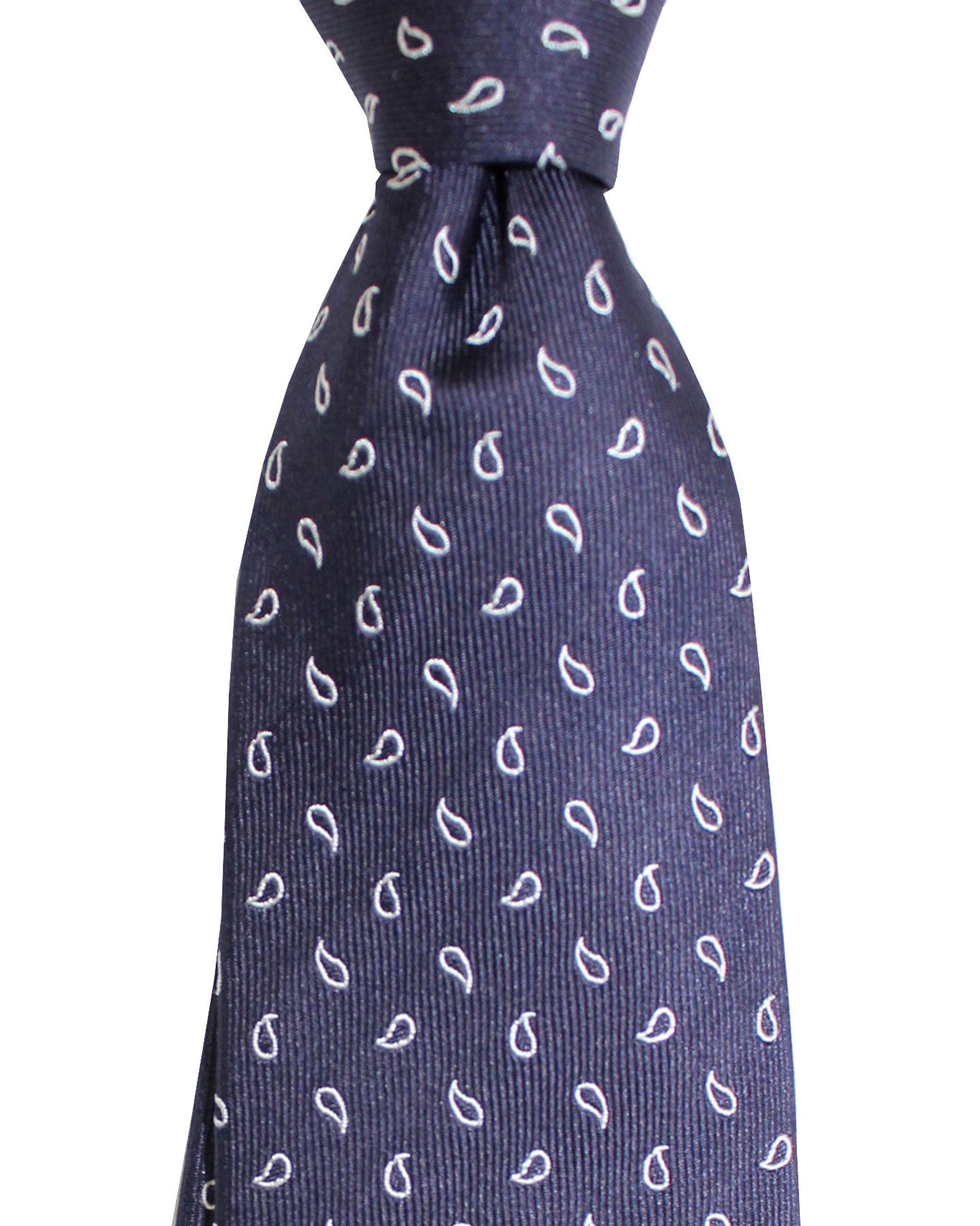 Armani Silk Tie Midnight Blue Paisley