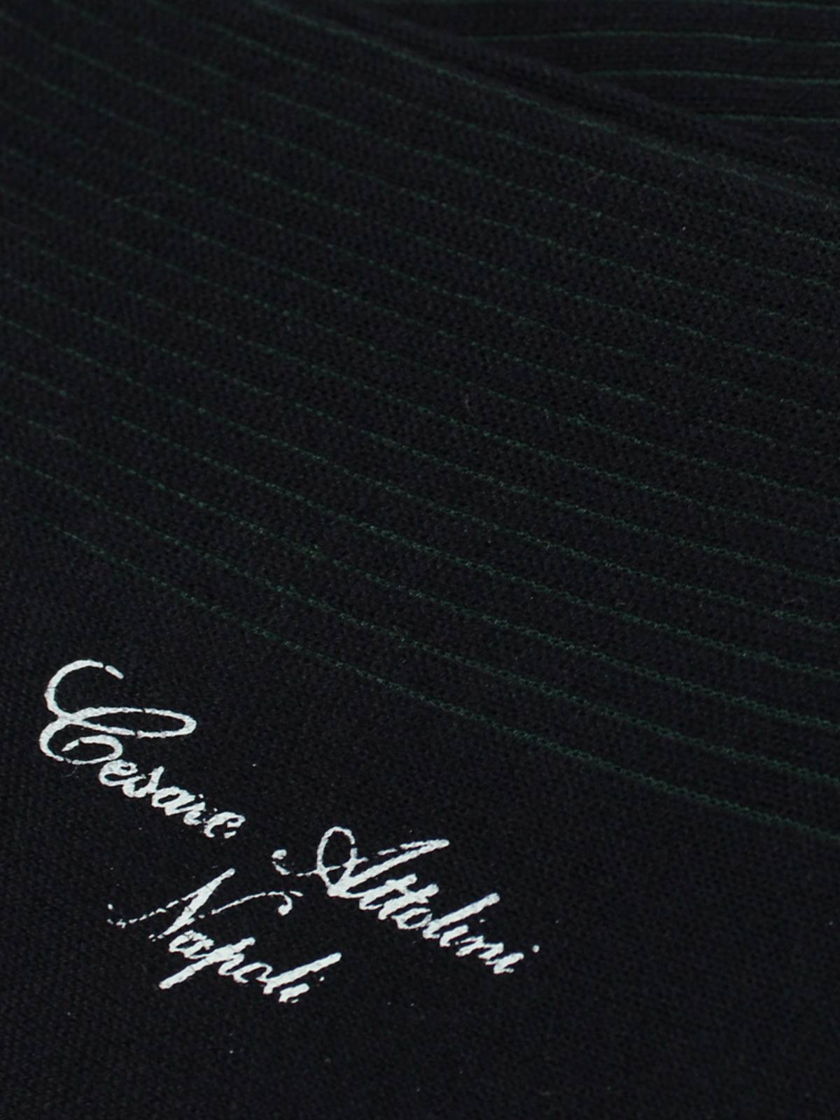 Cesare Attolini Wool Socks Dark Navy