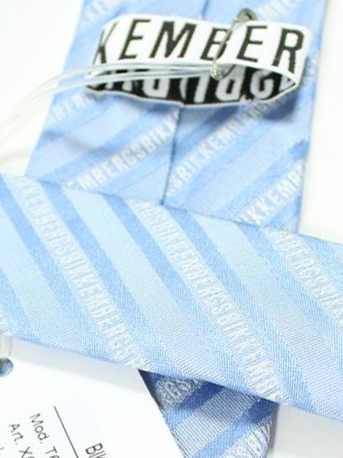 Bikkembergs Tie Sky Blue Stripes Design