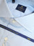 Luigi Borrelli Dress Shirt ROYAL COLLECTION White Blue Thin Stripes