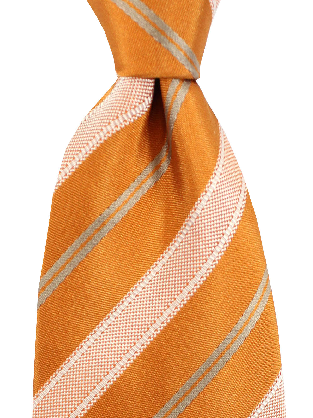 Luigi Borrelli Tie Orange Stripes