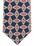 Gucci Silk Tie Navy Maroon Geometric Design - Narrow Necktie