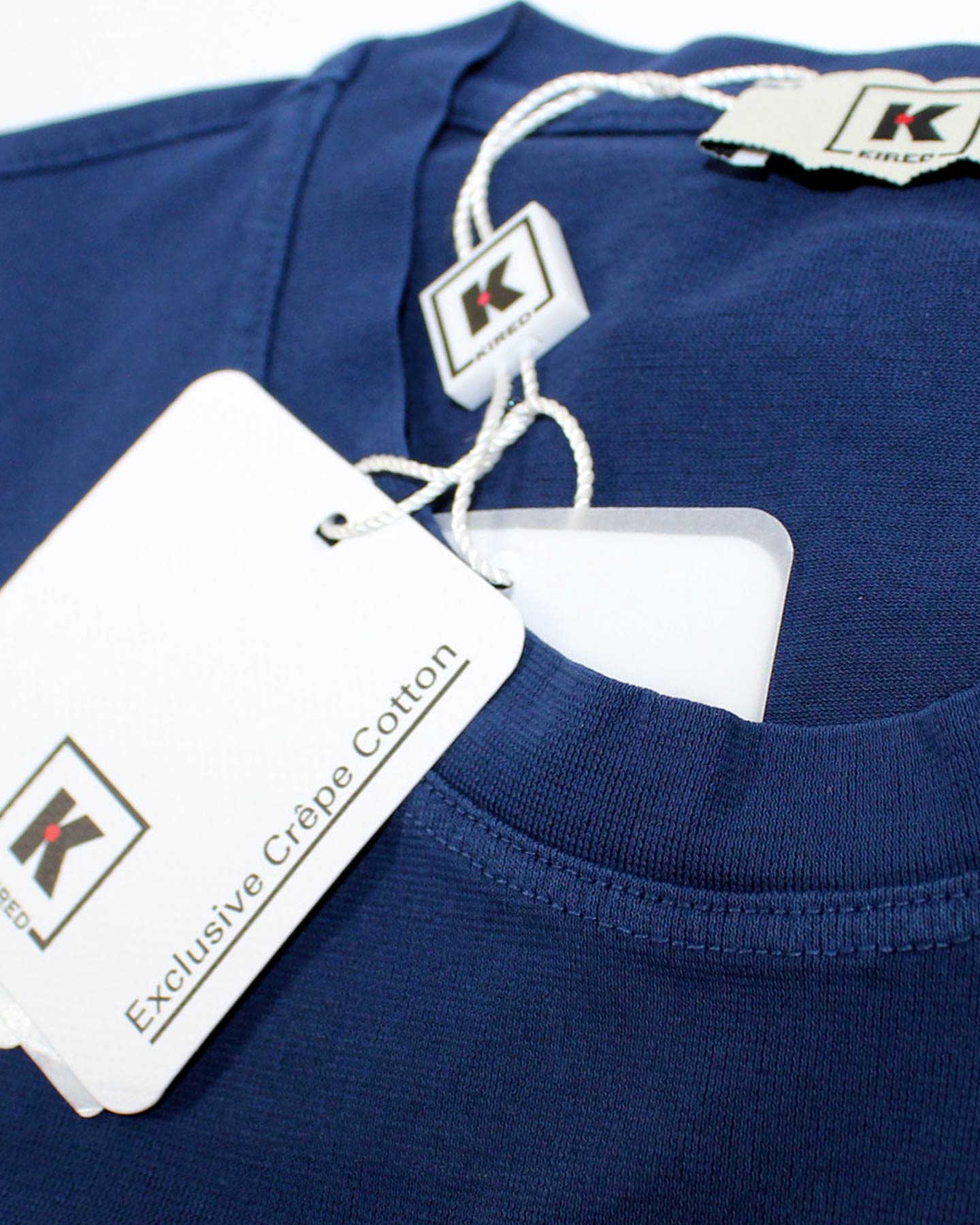 Kired Kiton T-Shirt Navy Crêpe Cotton EU 52/ L SALE