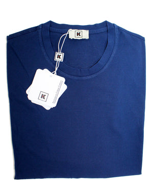  Navy Crêpe Cotton Kiton