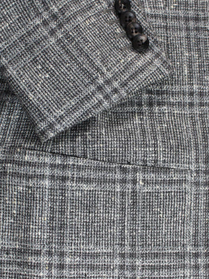 Kiton Blazer Gray Windowpane 