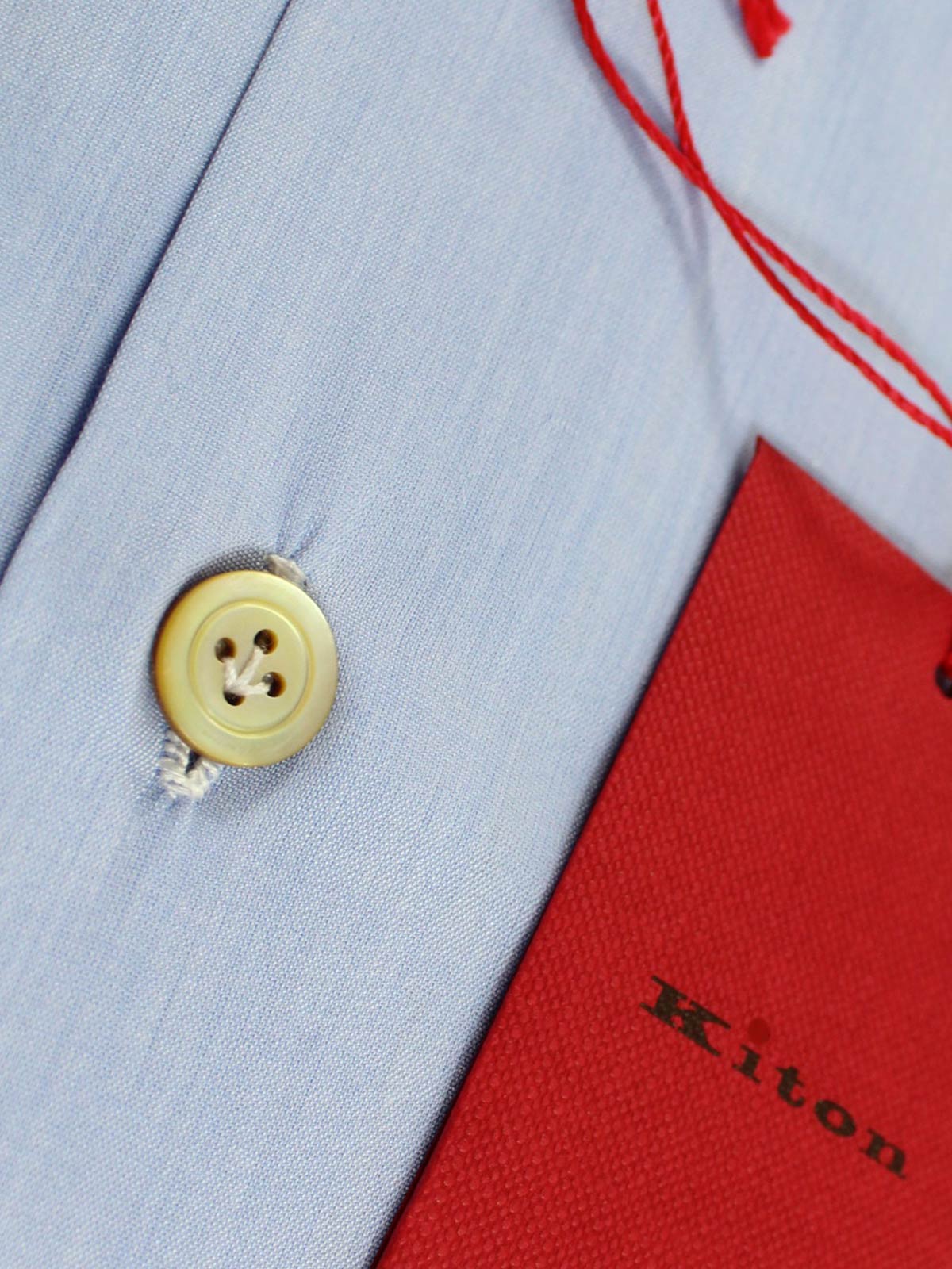 Kiton Dress Shirt Blue 42- 16 1/2 SALE