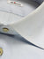 Kiton Dress Shirt White Blue Stripes Spread Collar 