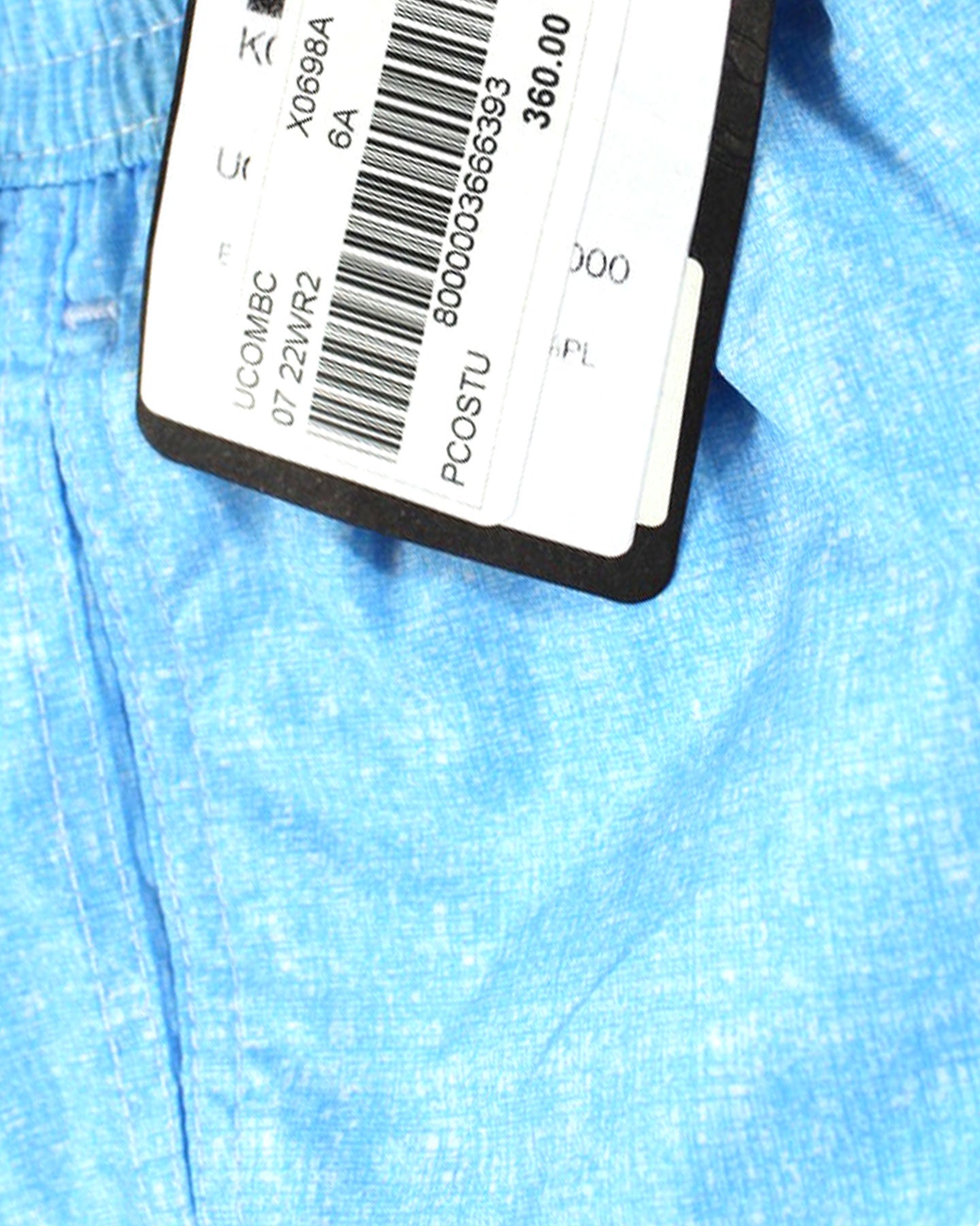 Kiton Youth Swim Shorts 6 Blue White Pattern