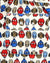 Kiton Youth Swim Shorts 6 White Multi Colored Birds