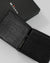 Kiton Men Wallet Black Grain Leather - Bifold With Money Clip SALE