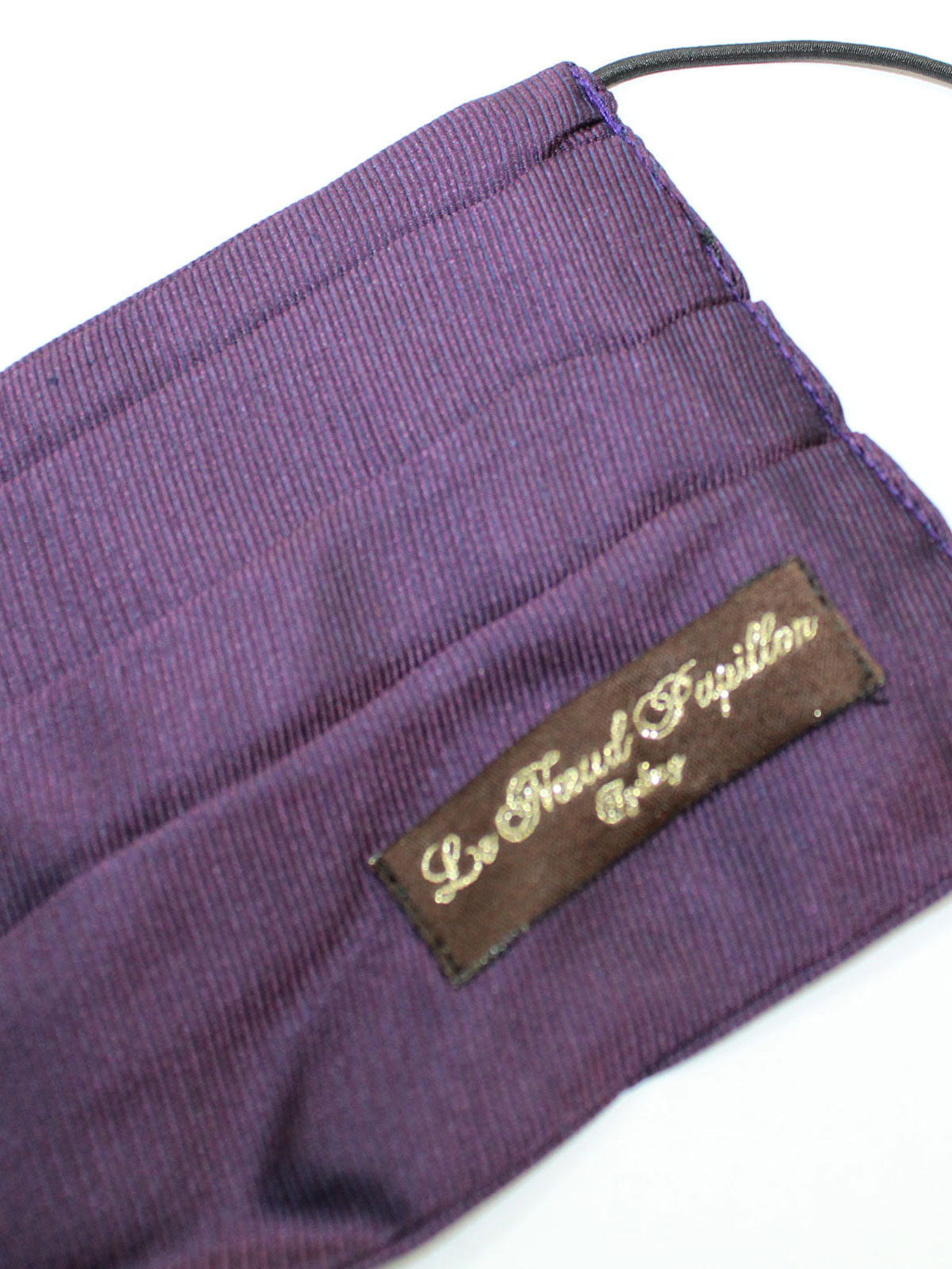 Le Noeud Papillon Silk Face Mask Purple Solid