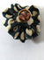 Le Noeud Papillon Silk Lapel Flower Gray Polka Dots