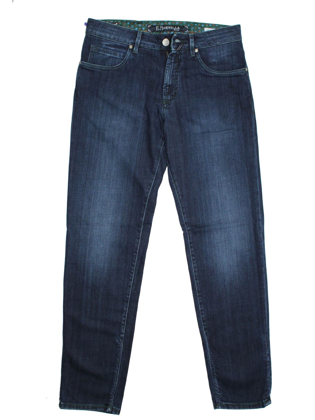 E. Marinella Jeans Dark Blue 32 Slim Fit Tokyo Zip Fly Men SALE