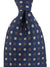 E. Marinella Tie Classic Dark Blue Brown Geometric