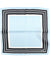 Tom Ford Pocket Square Sky Blue Black Stripes