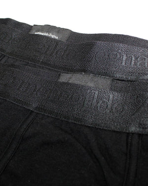 Ermenegildo Zegna Boxer Briefs Black - Men Underwear 2 Pack Stretch Cotton XXL SALE